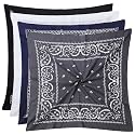 Mochabao 100% Cotton 27" x 27" Large Bandanas for Men &amp; Women, Multi-Purpose Bandana Headbands, Square Head Scarf