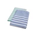 100% Cotton Bath Towel, Mint Green &amp; Ocean Mist Blue