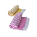 100% Cotton Bath Towel (75×150 cm) - Large Size, Lightweight, Ultra Absorbent &amp; Quick-Dry, Skin-Friendly | Towels for Men and Women, Travel | Pack of 2 (Pink, Yellow)