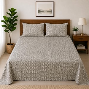 100 Cotton King Bedsheet Set with 2