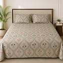 100 Cotton King Bedsheet Set with Pillow