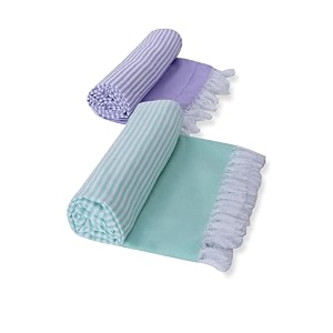 100 cotton bath towel 75150 cm - large size lightweight ultra absorbent amp quick-dry skin-friendly  towels for men and women travel  pack of 2 blue orange