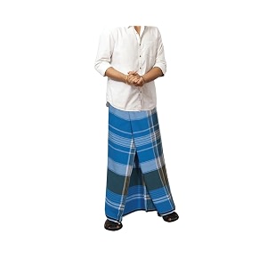 100 cotton lungi stitched lingi size 2 mtrs