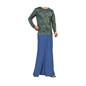 100 cotton lungi stitched lingi size 2 mtrs