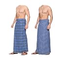 100% COTTON LUNGI, STITCHED LINGI, SIZE 2 MTRS,