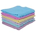 100% Cotton Napkin Set of 6 | 21x14 inch Ultra-Light 27g | Soft, Absorbent & Quick Dry Towels for Dining, Face, Gym & Travel | Plain