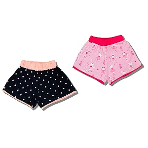 100 Cotton Printed Combo Shorts for Girls
