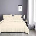 100% Cotton UK Queen - 84x84 Size Duvet Cover | Quilt Cover | Razai Cover | Comforter Cover Set, 3 PCs Duvet Set | rajai Set (1 Button Closure Duvet Cover + 2 Pillow case) - Beige
