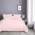 100% Cotton UK Super Single - 55x84 Size Duvet Cover | Quilt Cover | Razai Cover | Comforter Cover Set, 3 PCs Duvet Set | rajai Set (1 Button Closure Duvet Cover + 2 Pillow case)- Pink