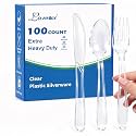 100 Count Extra Heavy Duty Clear Plastic