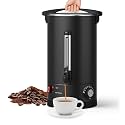 100 Cup Commercial Coffee Maker Coffee Urn, 14L/3.8Gal Stainless Steel Hot Beverage Dispenser, Fast Brew Rapid Extraction, Auto Temperature Control Faucet for Party Buffet Catering