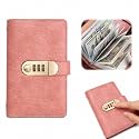 100 Envelope Challenge Binder with Lock, A6 Savings Book (Pink)