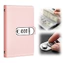 100 Envelope Savings Challenge Book, Cash Envelope Binder, 50 Pages (Pink)