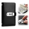 100 Envelope Savings Challenge Book, Cash Envelope Binder, 50 Pages (Black)
