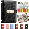 100 Envelope Savings Challenge Book, Money Saving Book Binder with Password Lock, Lockable Savings Notebook for Cash Budgeting, Personal Finance Planner for Adults, Build Saving Habits Reach Goal