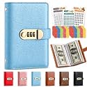 100 Envelope Savings Challenge Book, Money Saving Book Binder with Password Lock, Lockable Savings Notebook for Cash Budgeting, Personal Finance Planner for Adults, Build Saving Habits Reach Goal