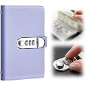 100 Envelope Savings Challenge Book with Password Lock, Purple