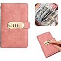 100 Envelope Savings Challenge Book, Savings Challenge Book with Lock，Pink