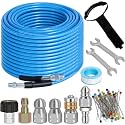 100 FT Sewer Jetter Kit for Pressure Washer, 5800PSI Drain Cleaner Hose