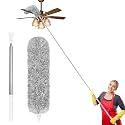 100-inch Extra-Long Dusters, Cleaner Tools with Extension Pole and Bendable and Washable Microfiber Head, Feather Duster for High Ceilings,Ceiling Fan,Furniture