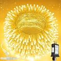 100 LED Connectable String Lights, 33FT Christmas Lights Outdoor Indoor