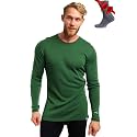 Merino.tech 100% Merino Wool Base Layer Mens - Long Sleeve Thermal Shirts