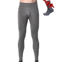 100% Merino Wool Base Layer Mens Pants - Thermal Underwear Long Johns