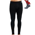 100% Merino Wool Base Layer Mens Pants - Thermal Underwear Long Johns