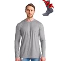 Merino.tech 100% Merino Wool Base Layer Mens - Long Sleeve Thermal Shirts