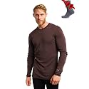 Merino.tech 100% Merino Wool Base Layer Mens - Long Sleeve Thermal Shirts