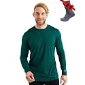 Merino.tech 100% Merino Wool Base Layer Mens - Long Sleeve Thermal Shirts
