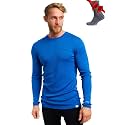 Merino.tech 100% Merino Wool Base Layer Mens - Long Sleeve Thermal Shirts