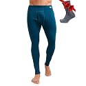 100% Merino Wool Base Layer Mens Pants - Thermal Underwear Long Johns