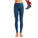 100% Merino Wool Base Layer Women Pants - Thermal Leggings Underwear