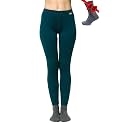 100% Merino Wool Base Layer Women Pants - Thermal Leggings Underwear