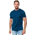 Merino.tech 100% Merino Wool T-Shirt Men - Short Sleeve Undershirt Base Top