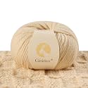100% Merino Wool Yarn 3-Ply Luxurious and Soft Yarn for Hand Knitting &amp; Crocheting (Apricot,1Ball)
