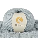 100% Merino Wool Yarn, 3-Ply Luxurious and Soft Yarn for Hand Knitting &amp; Crocheting (Water Blue, 1Ball)