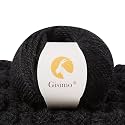 100% Merino Wool Yarn, 3-Ply Luxurious and Soft Yarn for Hand Knitting &amp; Crocheting (Black, 1Ball)