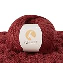 100% Merino Wool Yarn, 3-Ply Luxurious and Soft Yarn for Hand Knitting &amp; Crocheting (Roman red, 1Ball)