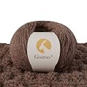 100% Merino Wool Yarn, 3-Ply Luxurious and Soft Yarn for Hand Knitting &amp; Crocheting (Mocha, 1Ball)