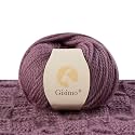 100% Merino Wool Yarn 3-Ply Luxurious and Soft Yarn for Hand Knitting &amp; Crocheting (Grape Purple,1Ball)