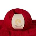 100% Merino Wool Yarn, 3-Ply Luxurious and Soft Yarn for Hand Knitting &amp; Crocheting (Red,1Ball)