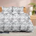 100% Microfiber 1 Piece Duvet Cover Zipper Closure Soft &amp; Breathable for Comfortable Sleep Wrinkle Free Duvet/Quilt/Razai/Comforter Cover- Neutral Nature - Double