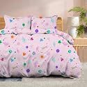 100% Microfiber 1 Piece Duvet Cover Zipper Closure Soft &amp; Breathable for Comfortable Sleep Wrinkle Free Duvet/Quilt/Razai/Comforter Cover- Dreamy Galaxies - Single