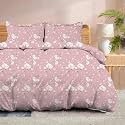 100% Microfiber 1 Piece Duvet Cover Zipper Closure Soft &amp; Breathable for Comfortable Sleep Wrinkle Free Duvet/Quilt/Razai/Comforter Cover- Flora Bloom - Single