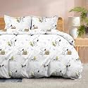 100% Microfiber 1 Piece Duvet Cover Zipper Closure Soft &amp; Breathable for Comfortable Sleep Wrinkle Free Duvet/Quilt/Razai/Comforter Cover- Easter Beagle - Double