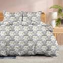 100% Microfiber 1 Piece Duvet Cover Zipper Closure Soft &amp; Breathable for Comfortable Sleep Wrinkle Free Duvet/Quilt/Razai/Comforter Cover- Rainbow Safari - Double