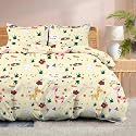 100% Microfiber 1 Piece Duvet Cover Zipper Closure Soft &amp; Breathable for Comfortable Sleep Wrinkle Free Duvet/Quilt/Razai/Comforter Cover- Happy Safari - Double