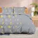 100% Microfiber 1 Piece Duvet Cover Zipper Closure Soft &amp; Breathable for Comfortable Sleep Wrinkle Free Duvet/Quilt/Razai/Comforter Cover- Circle Charm - Double